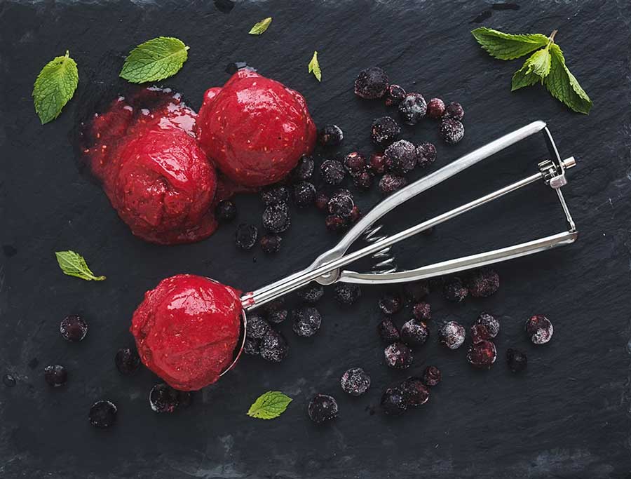 Berries Ice Cream Balls